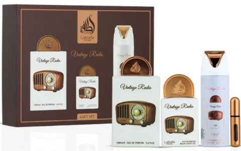Lattafa Pride Vintage Radio Gift Set