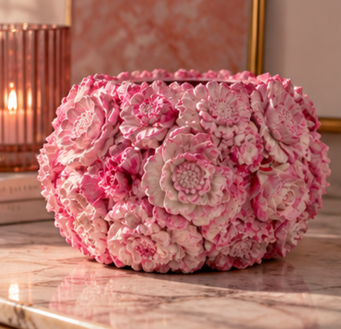 Vaas Alla Roze-Wit