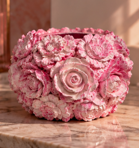 Vaas Alla Roze-Wit